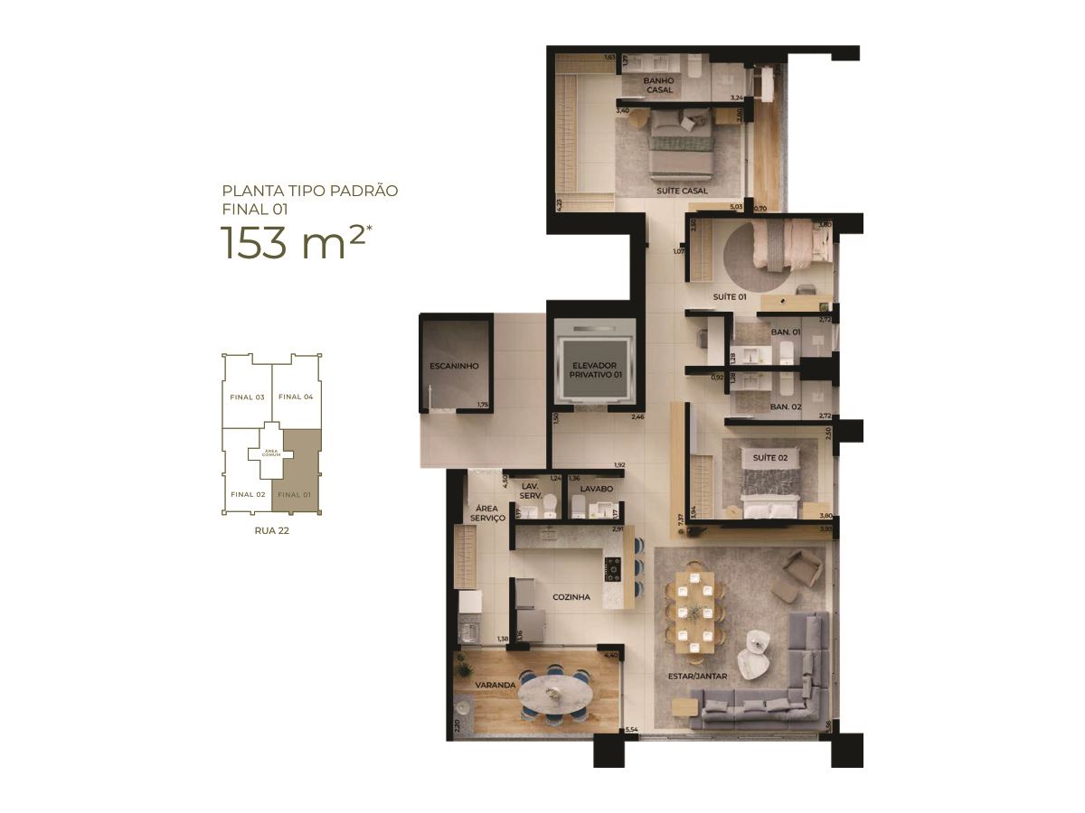 planta 1 apartamento