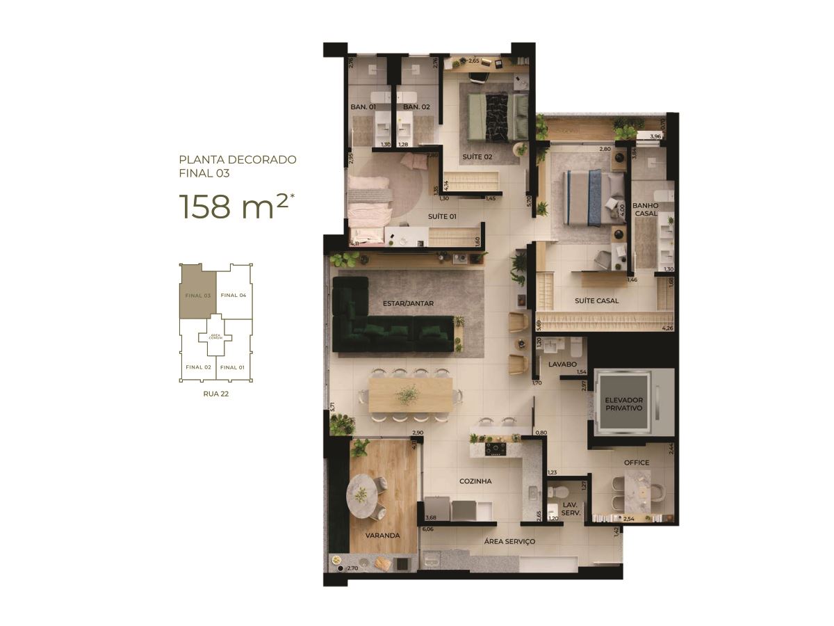 planta 4 apartamento