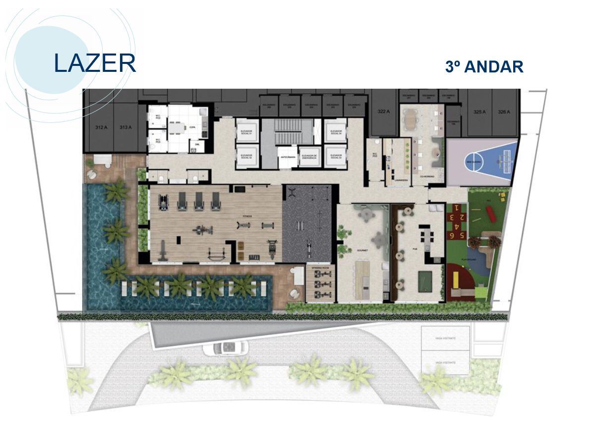 Azure Compact Life - 50 m² a 115 m², Apartamento Setor Marista