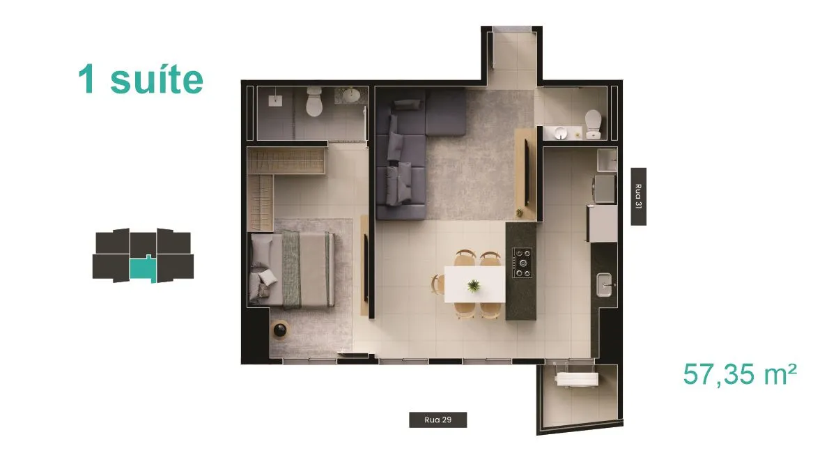 planta 1 quarto b great bosque dos buritis