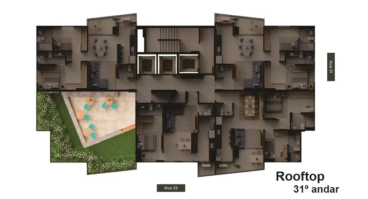 planta rooftop b great bosque dos buritis