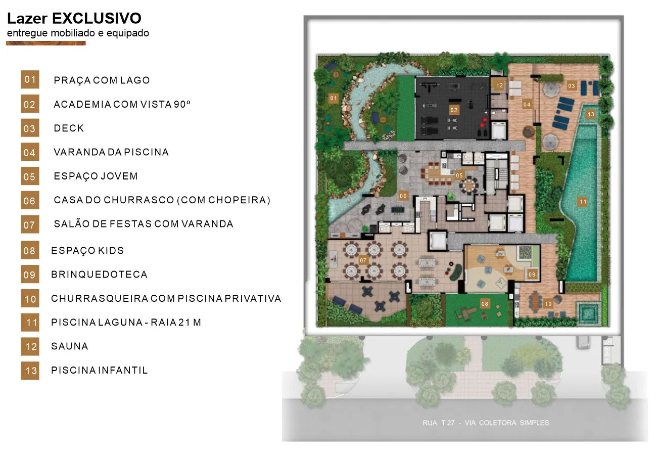 planta lazer casa brasileira consciente