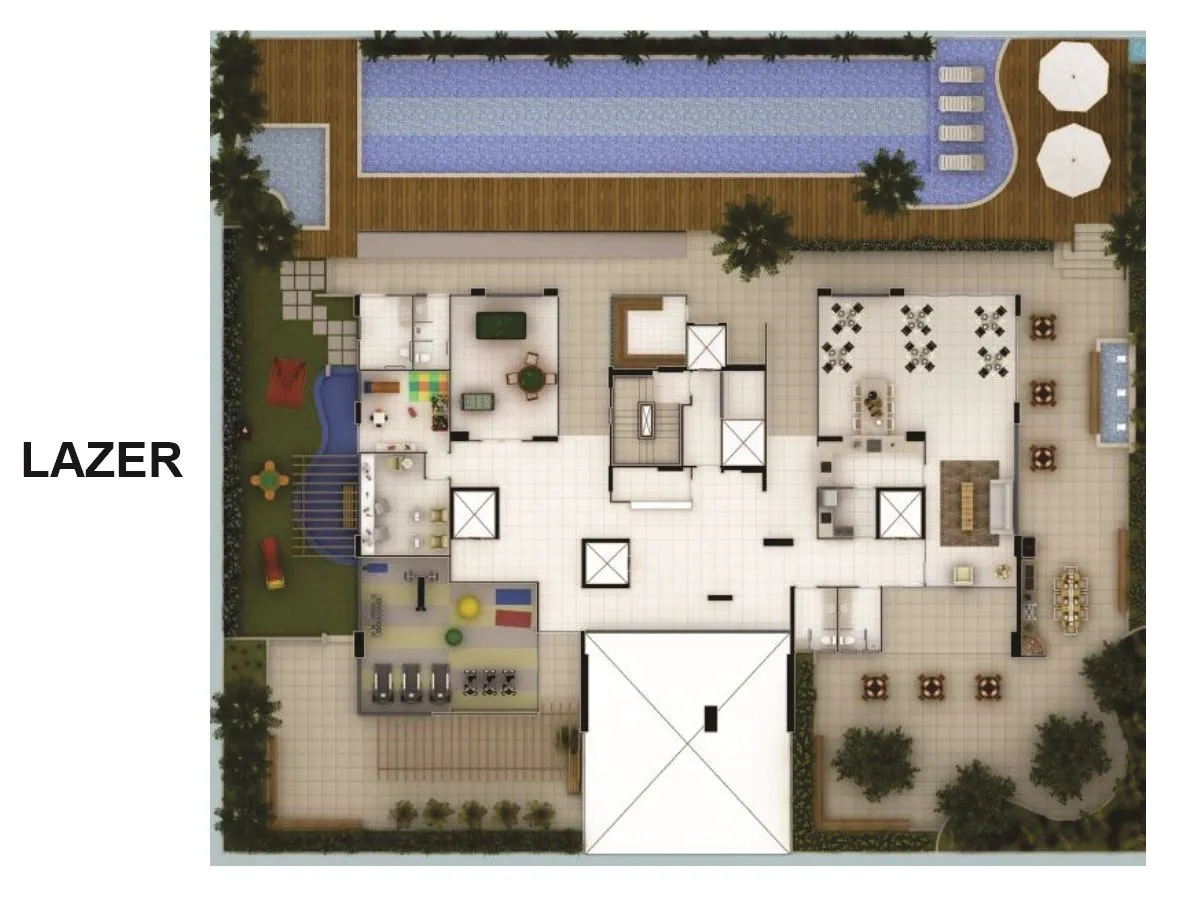 planta lazer residencial romanee