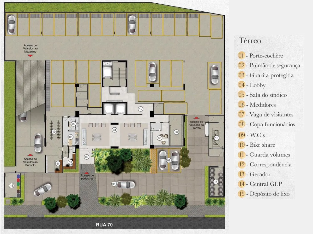 planta térreo skygarden flamboyant