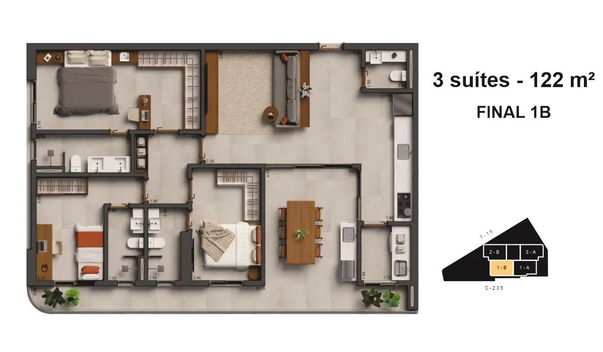 planta 1 3Q 122 m² tom bueno